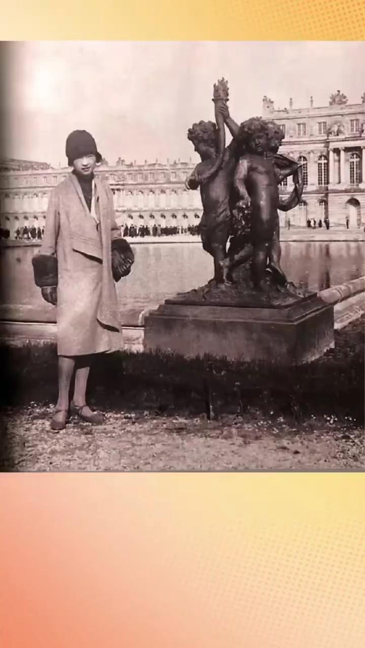 这是民国才女林徽因在欧洲度蜜月时的真实样貌，都看看吧，她穿搭又美又飒，真的美翻啦