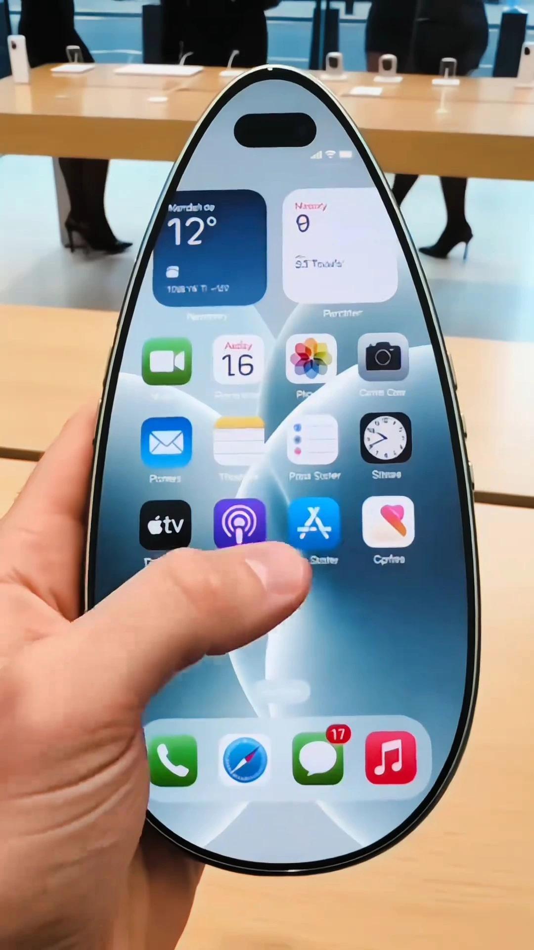 假如iPhone 18系列长这样，你会买吗？
突然感觉还是很有创意的啊