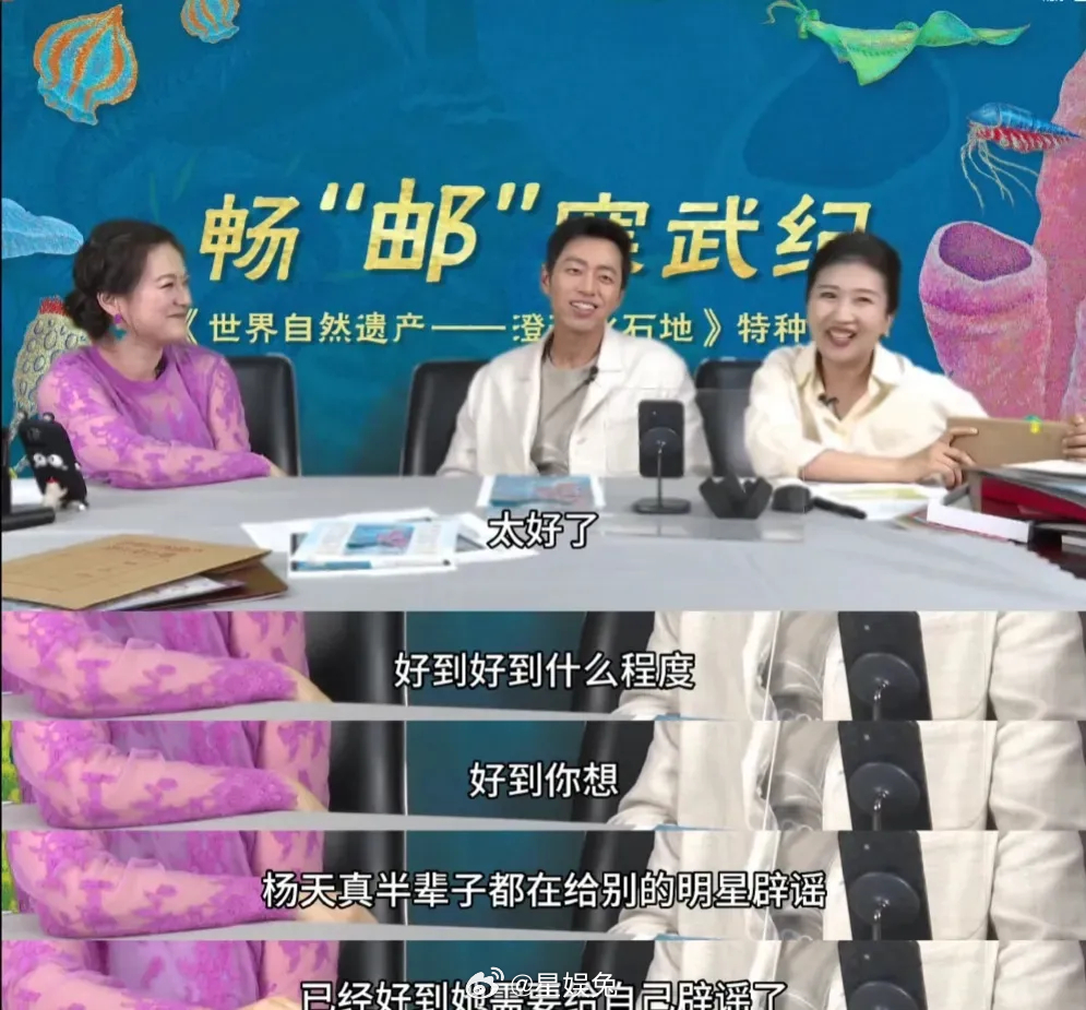 水哥辟谣和已杨天真的恋情… ​​​