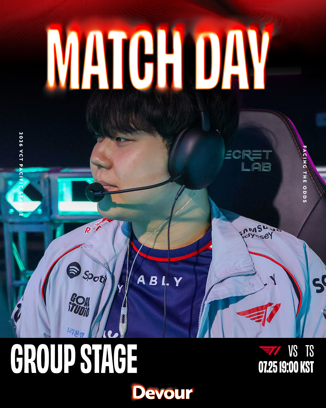【2026 VCT Pacific Stage2】 vs TS今天的比赛对阵TS