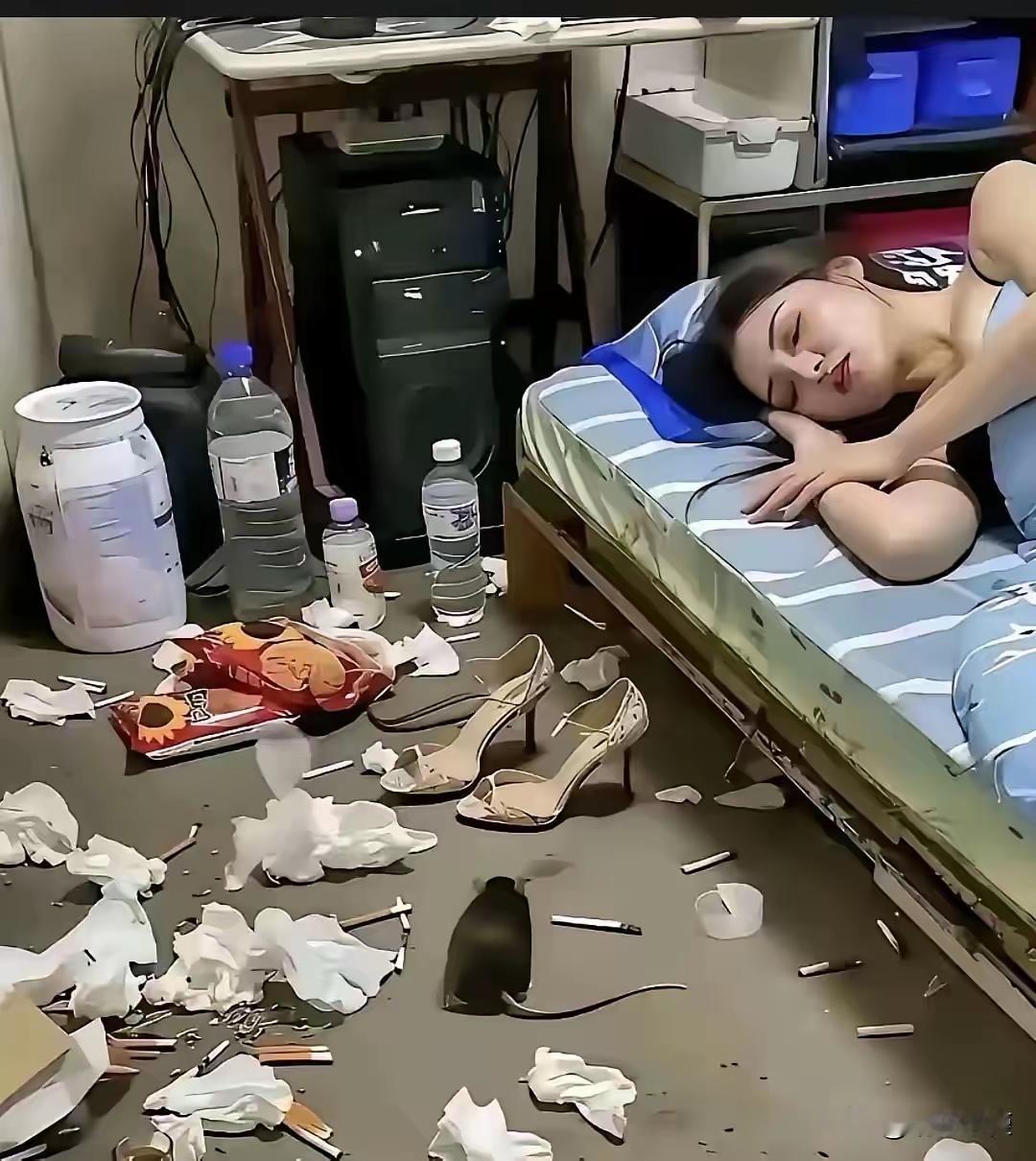 你能想象吗？一个年轻女子，被质疑活着就只和烟头、老鼠、卫生纸作伴，这背后究竟有着