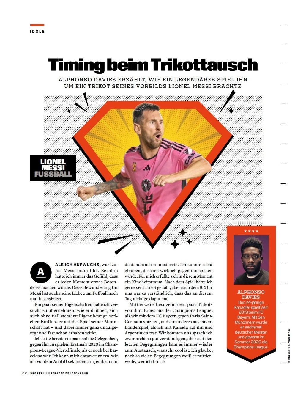 20250906｜🇨🇦阿方索·戴维斯(拜仁) 体育图片报阿方索·戴维斯讲述一