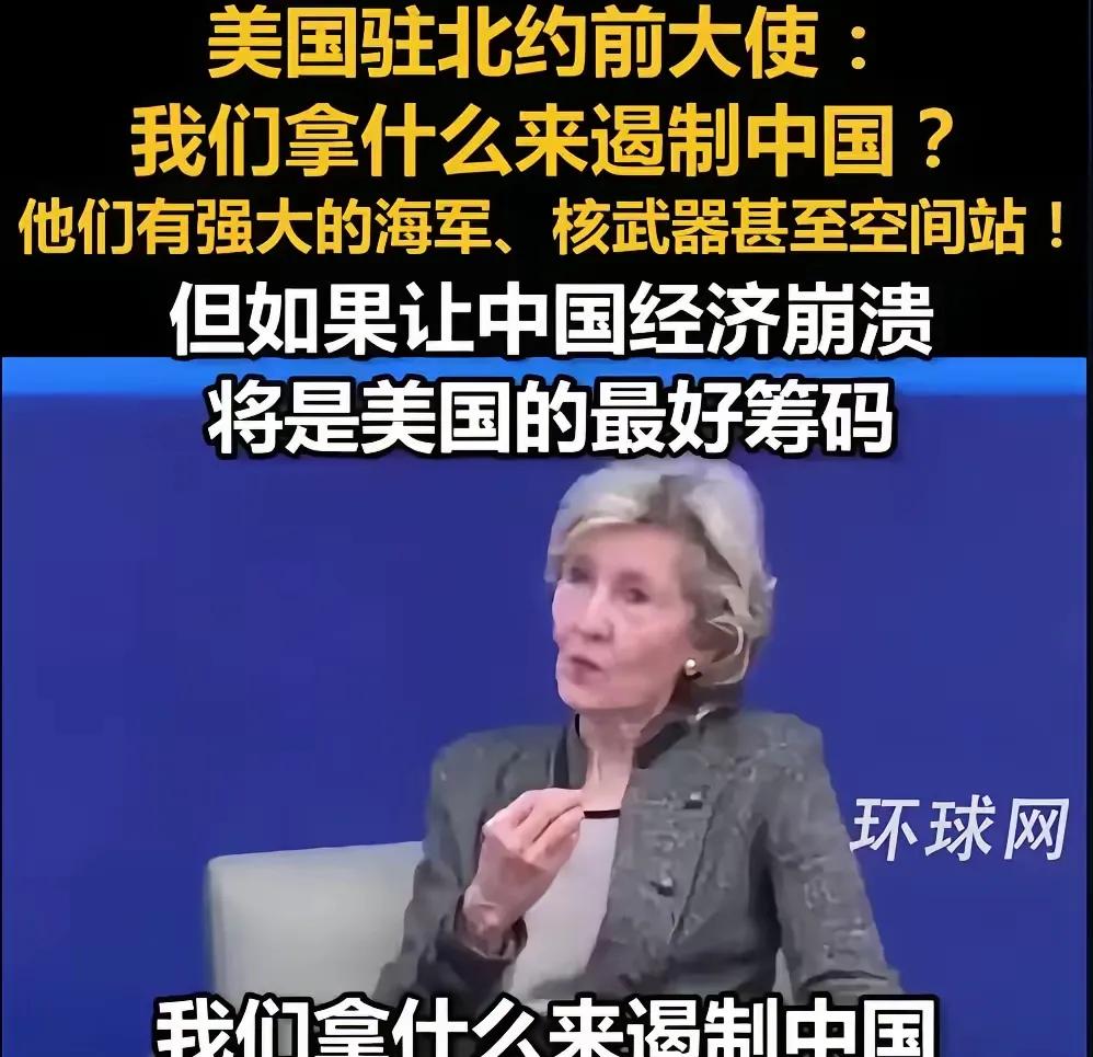 但是美国驻北约前大使的话，让中国经济崩溃是遏制中国的最好方法！
美国驻北约前大使