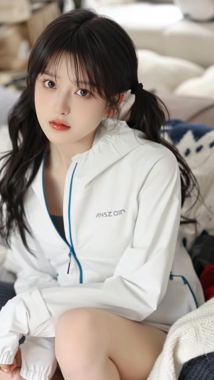 元气少女穿搭指南，清新白色运动服，活力满满！💕