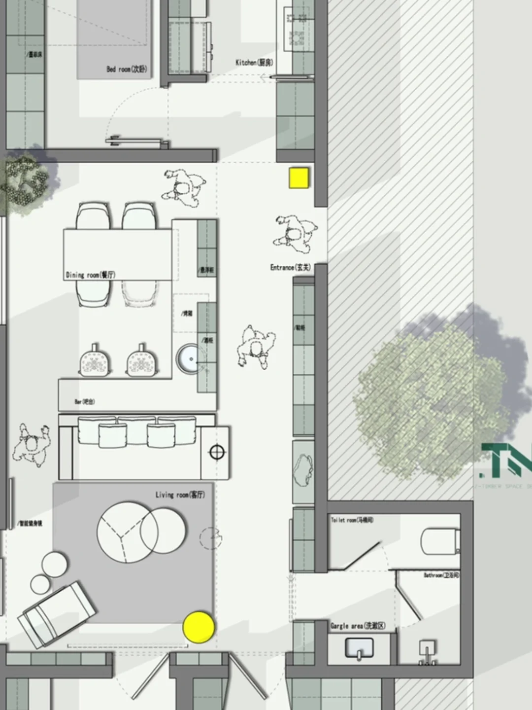 户型优化｜118平长条户型怎么优化｜4版方案