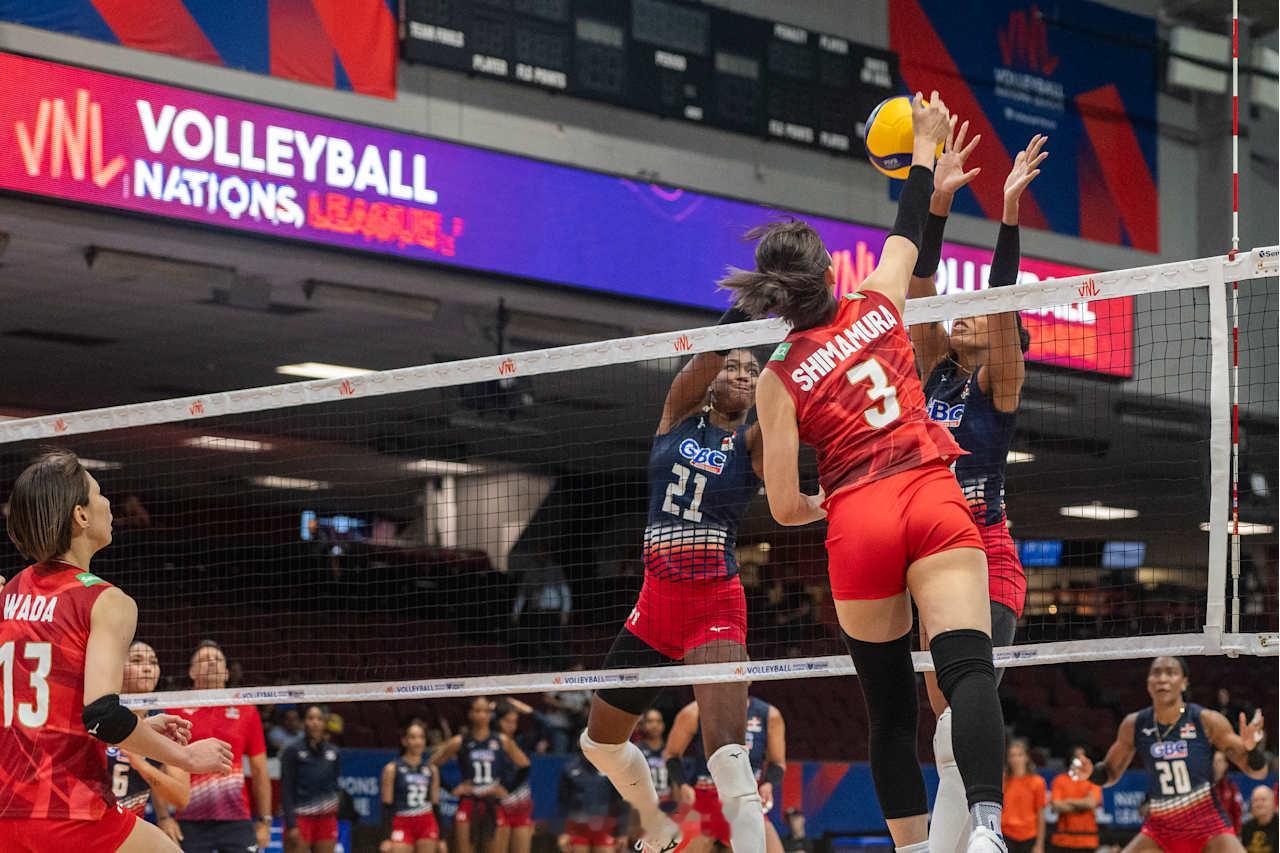 【2025世界女排联赛 分站赛第一周：多米尼加女排0-3日本女排】北京时间6月9