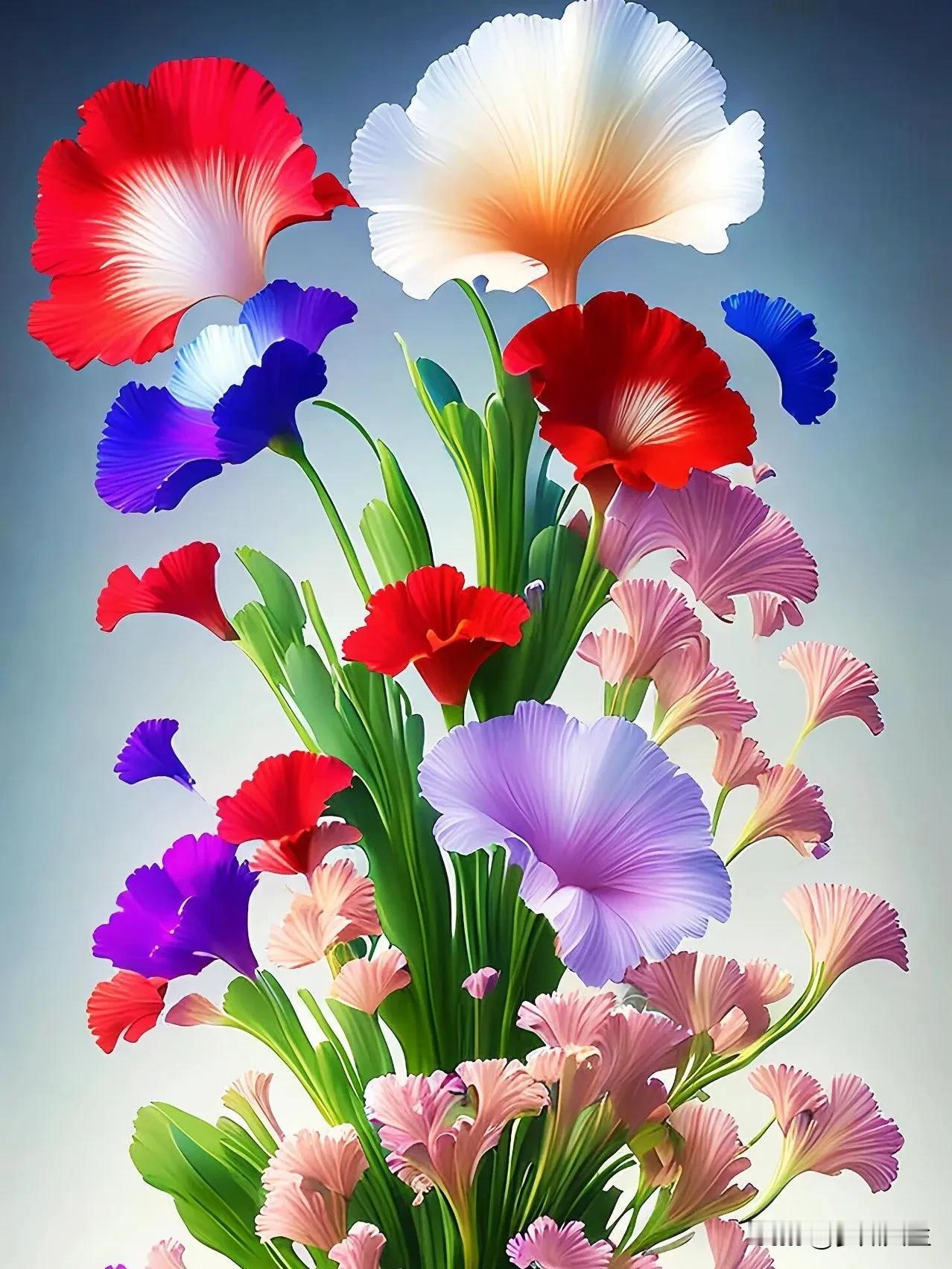 花开朵朵，红黄蓝紫齐绽放。#秋季花朵的美# #秋天的草花# #手机记录花的美# 