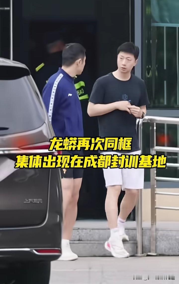 龙队和许昕现身国乒封训基地，助力国乒组。
久违的龙蟒终于同框了！
日前马龙和许昕