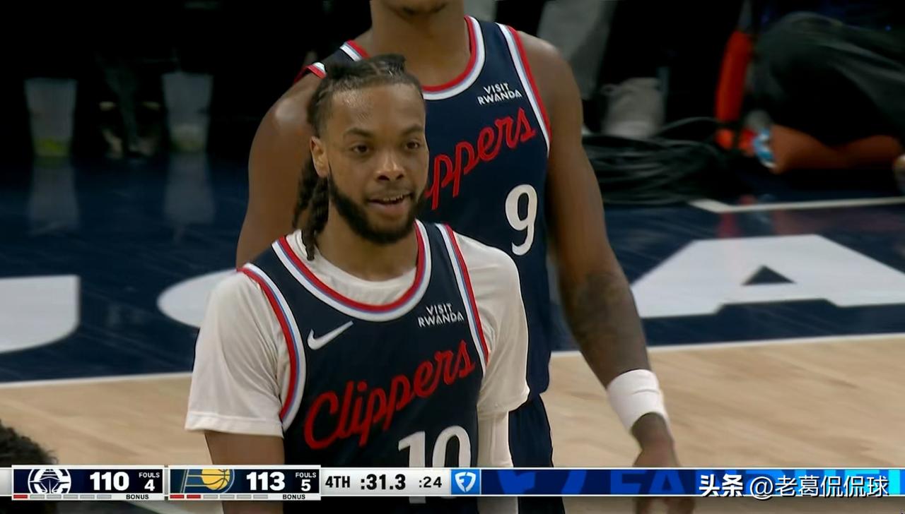 快船当家后卫加里又大杀四方了！在今天快船客场以114：113险胜步行者的比赛中，