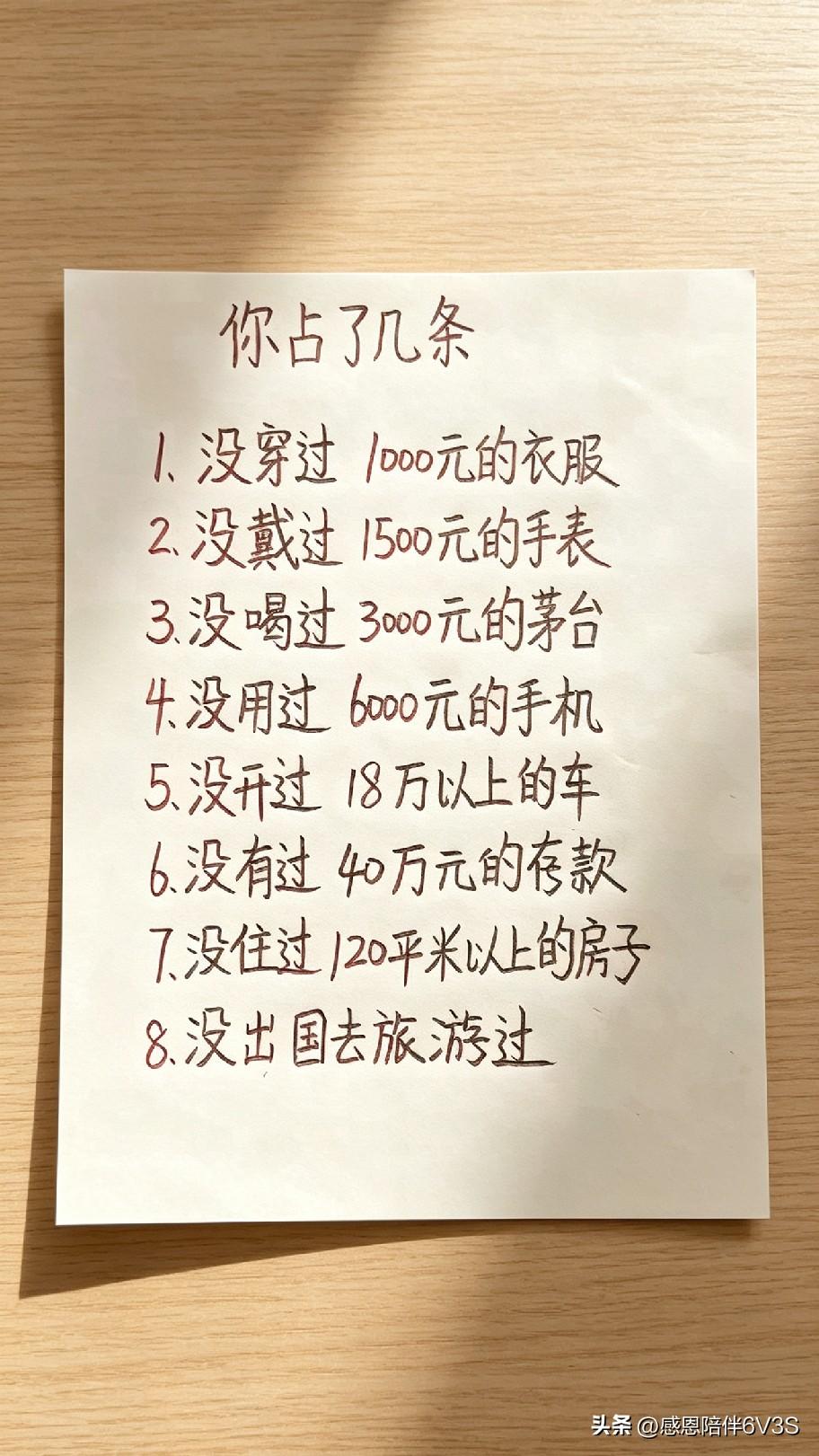 看完这8条自测，好多男同胞都沉默了！不少人忙活一辈子，一样都没达到。你占到几条？