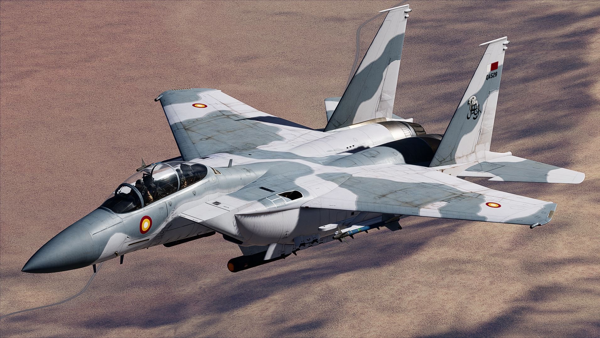 周一，一架卡塔尔F-15QA战斗机击落了两架伊朗苏-24战斗机。这两架苏-24战