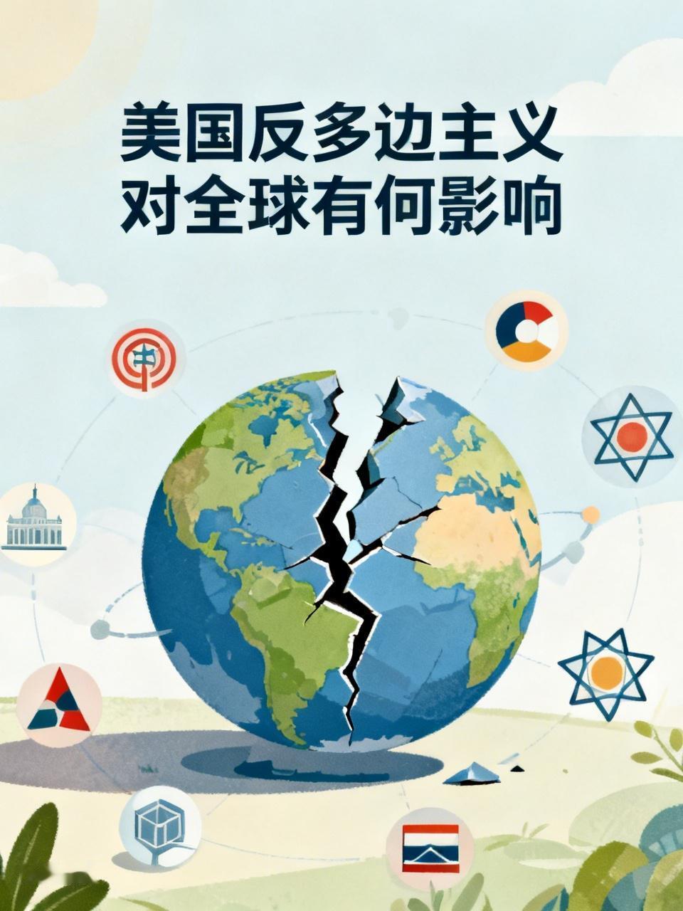 由于美国政府的千方百计的阻挠，全球多元化发展受到了严重影响，一些小国被迫主动放弃