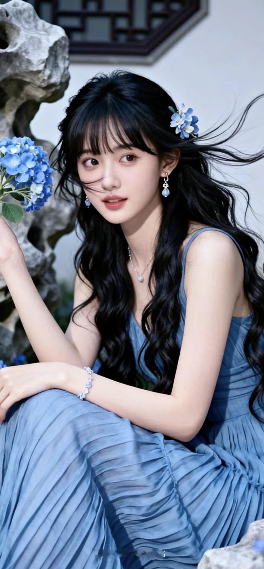花间美人，笑语盈盈。