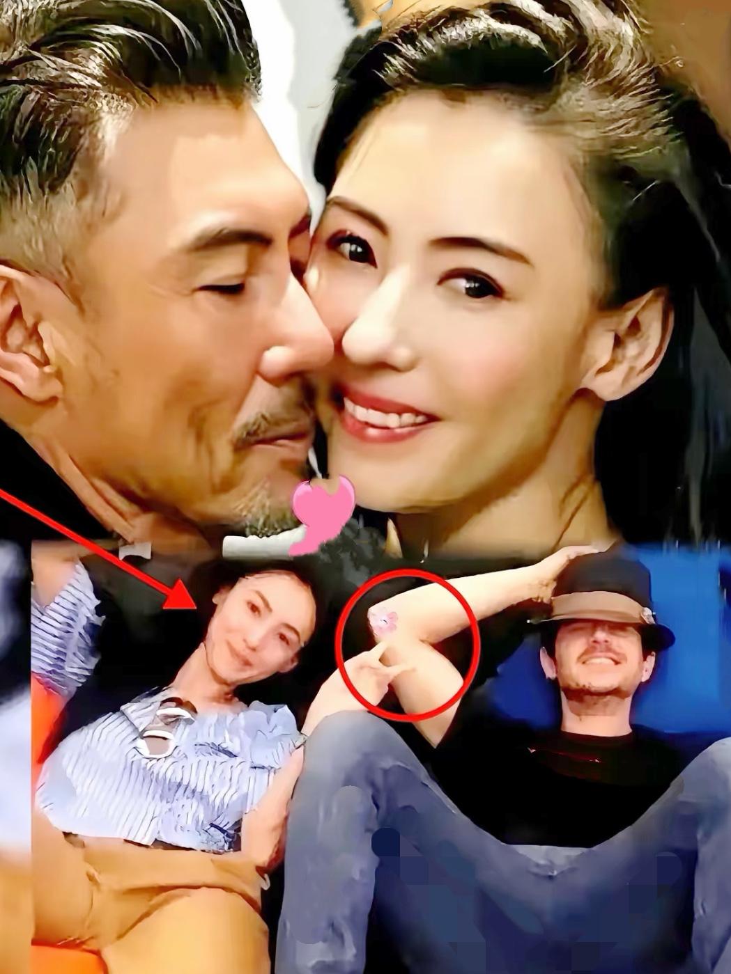 看图以为是张学友，还震惊了一下，无论她跟谁谈我都祝福她，一个女人带三个孩子就凭这