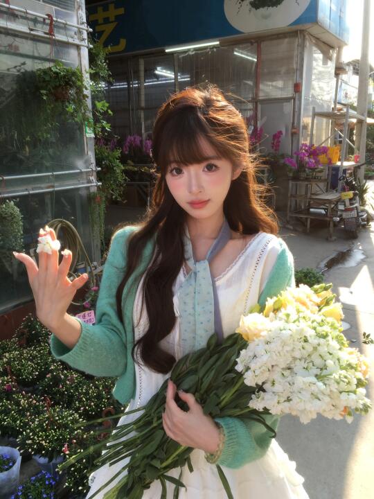 成功拍上指尖生花🌼