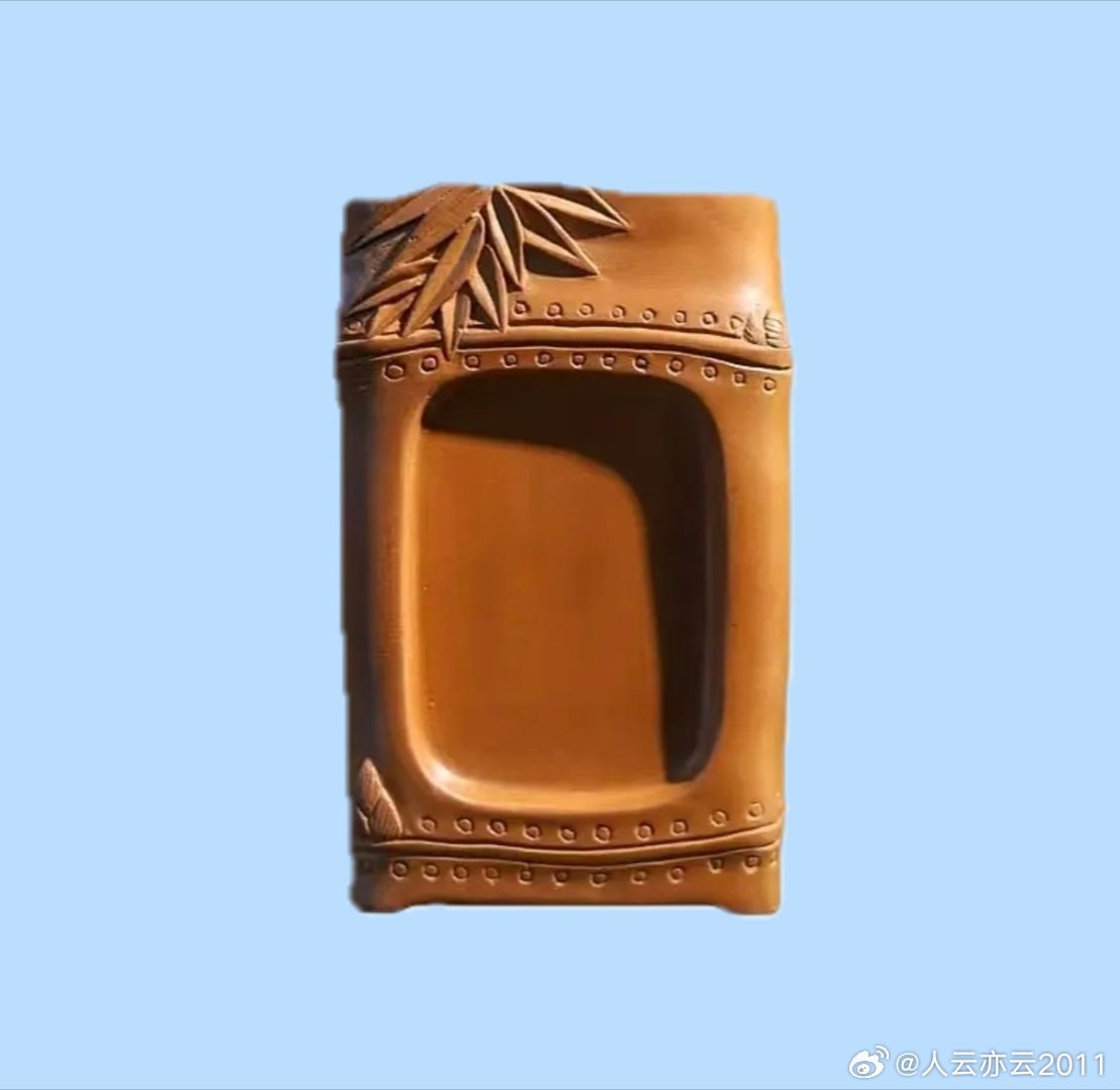 【精品展示】（二）砚台系列（4）：澄泥砚❷～～大师蔺涛作品⑦。与师友们分享，一手