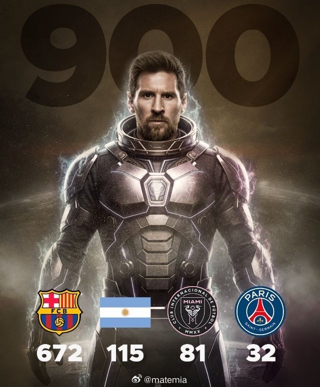 莱昂内尔·梅西打破了C罗保持的纪录，成为最快达到职业生涯900球里程碑的球员。?