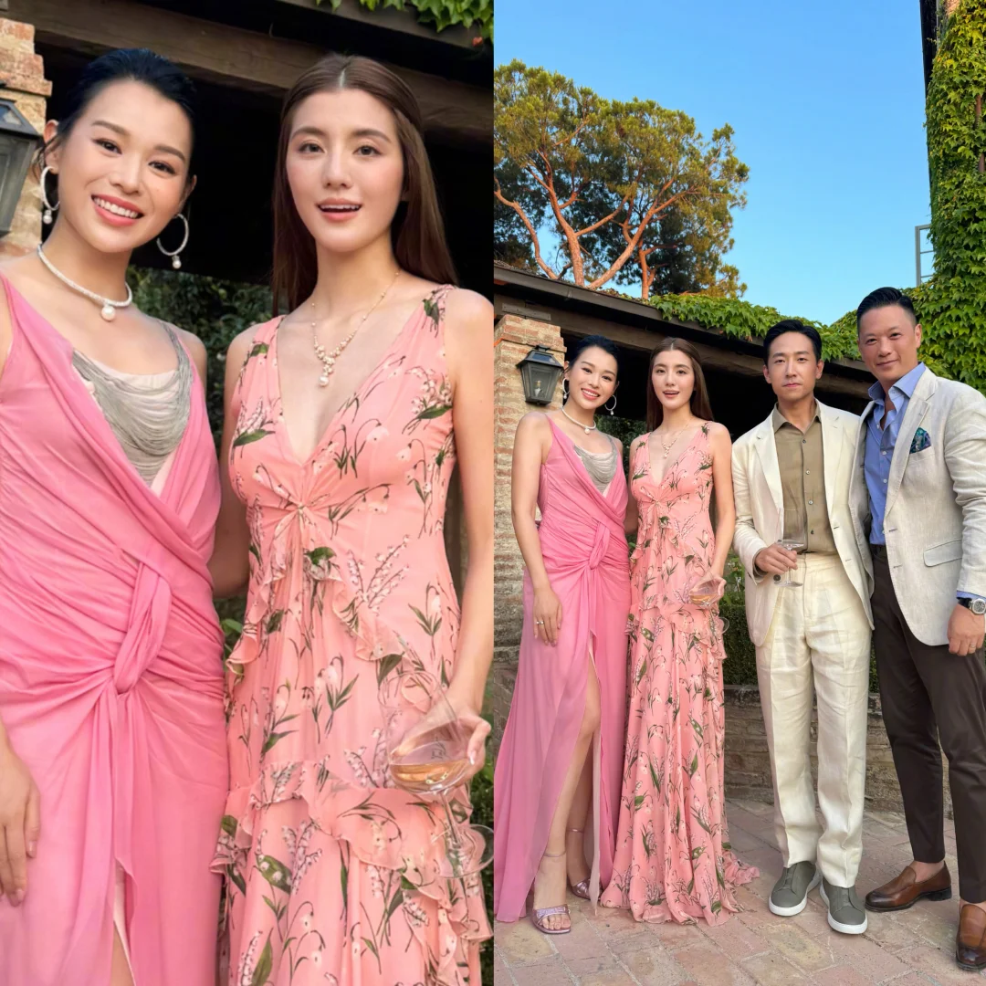 胡杏儿夫妇参加吴千语婚礼，颜值秒杀吴千语