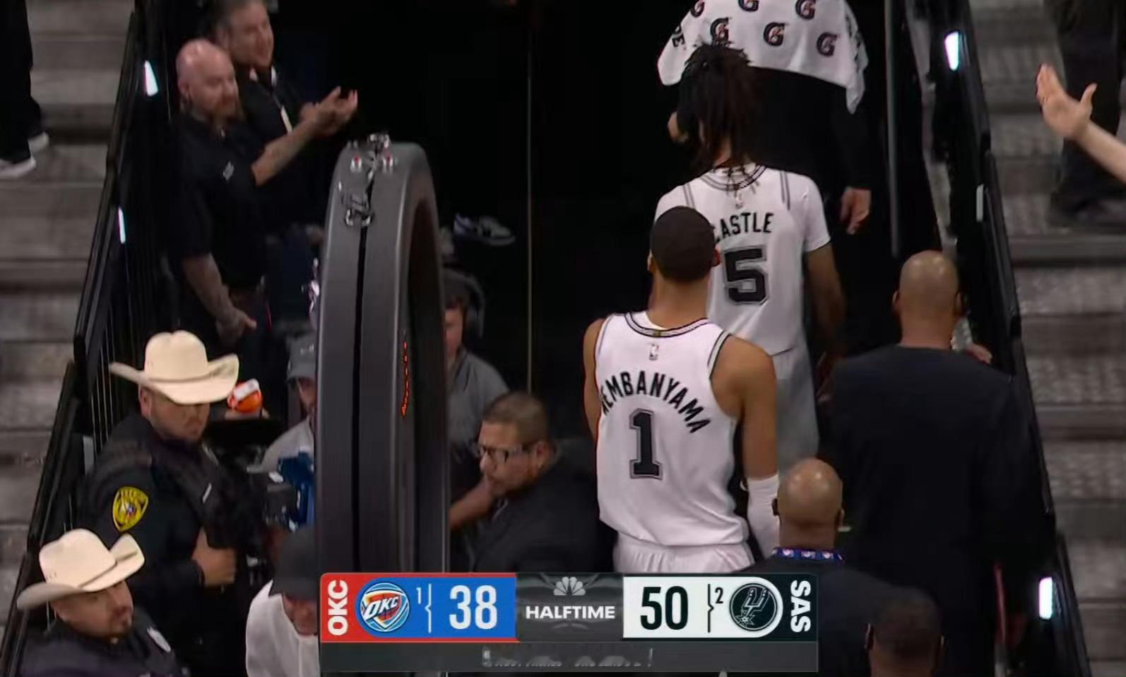 雷霆vs马刺文班真的是詹姆斯门面最完美的接班人，人品球品能力都没得说 