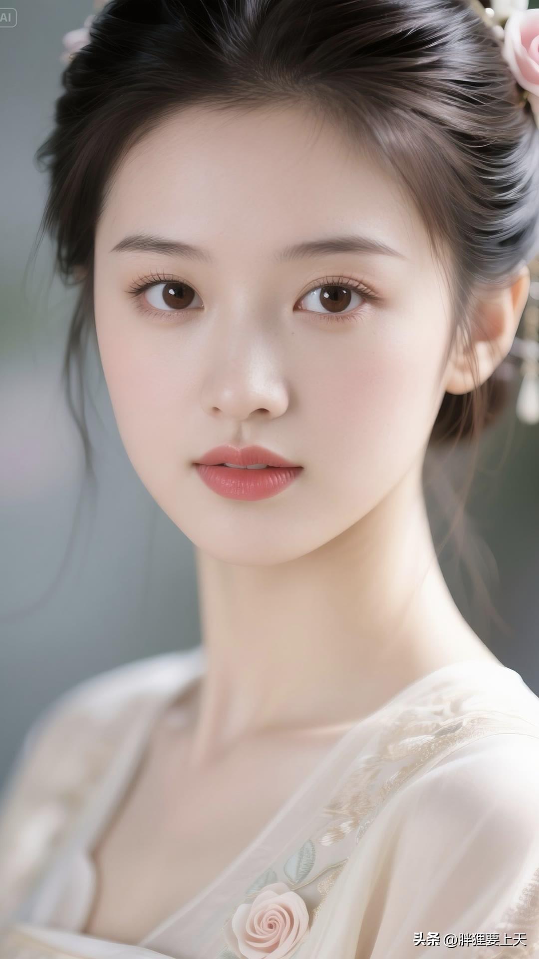 簪花踏雪惊鸿影，半卷湘帘待鹤归。美女人像群 古风
