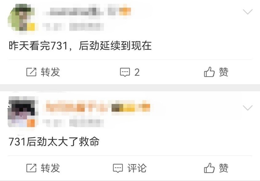 电影731后劲有多大 后劲最明显的是散场时的安静——没人急着推门走，没人低头刷手