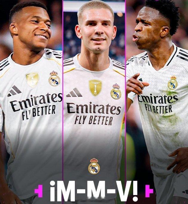 MMV！皇马新三叉戟 ！🔱😀姆巴佩、🇦🇷马斯坦托诺和维尼修斯阿隆索打造的