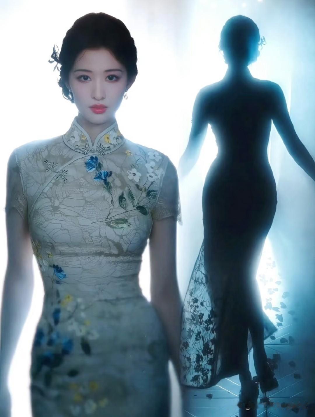 都说王楚然是天选旗袍美人，可对比下来，我反倒觉得宋轶穿出的韵味要好上太多。
王楚
