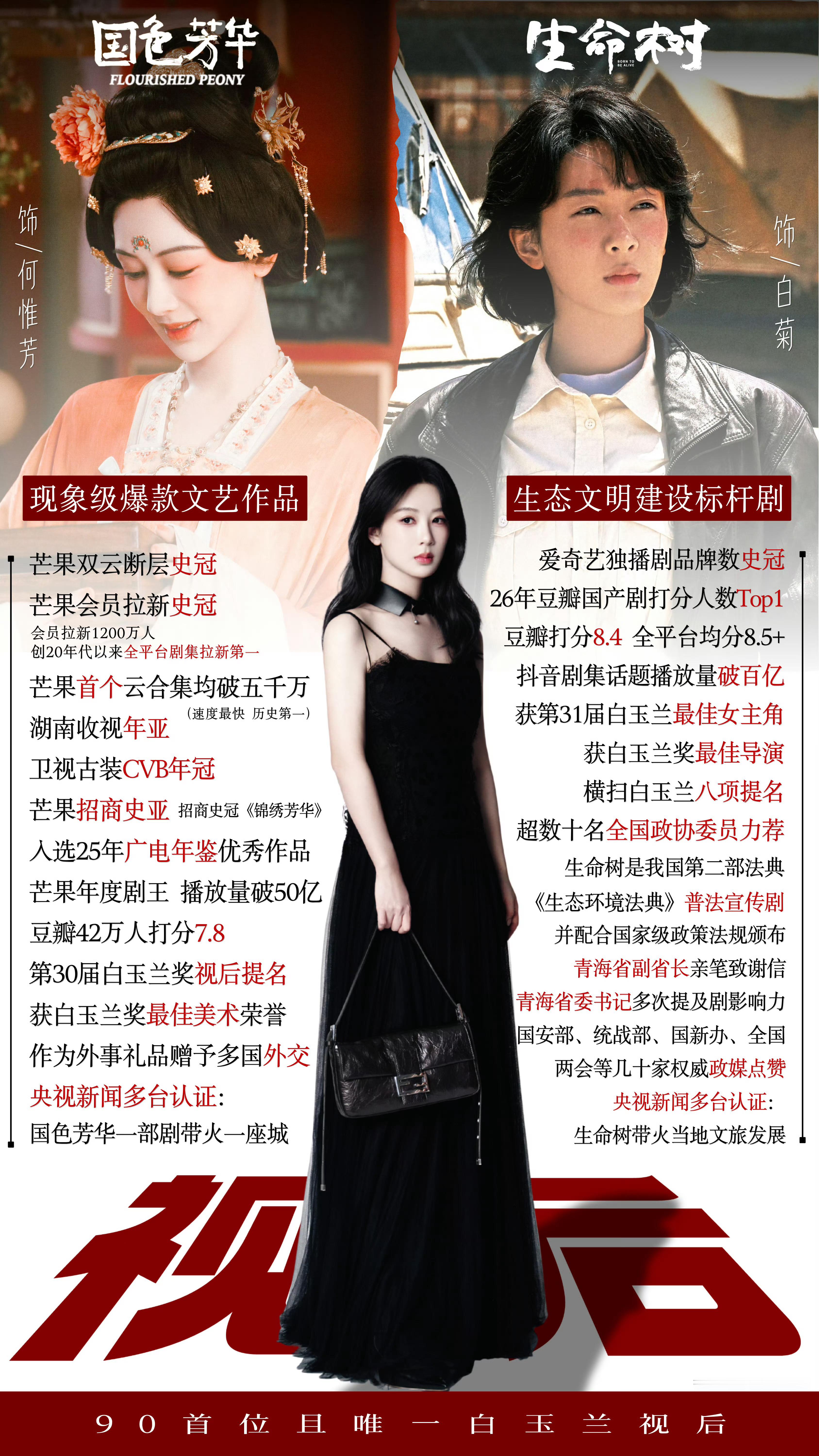 金鹰奖 提名名单杨紫《国色芳华》《生命树》 我们来咯