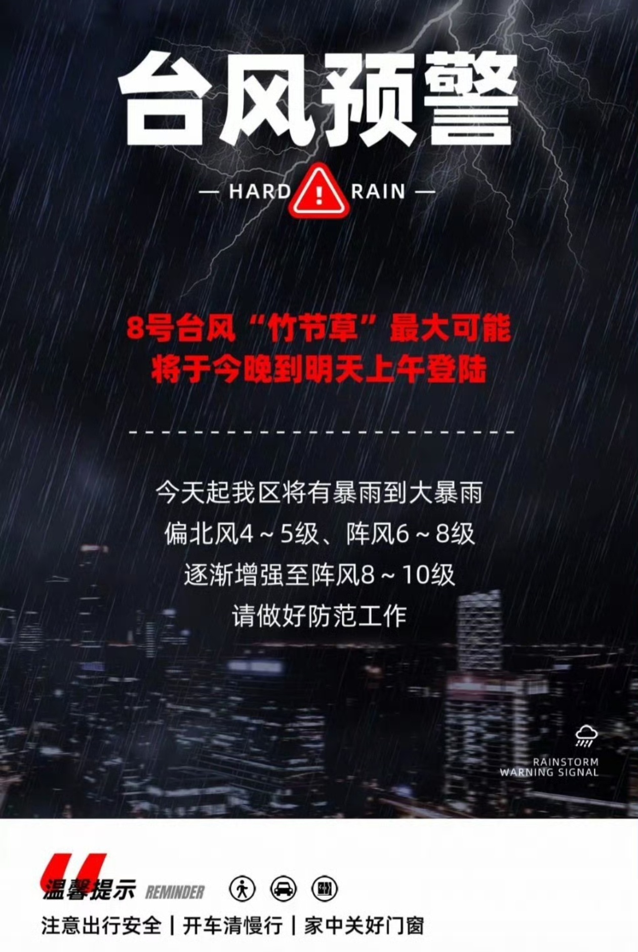 台风竹节草沿海地区的朋友多注意安全吧，非必要不出门！[心][心]咱就说妈祖能不能