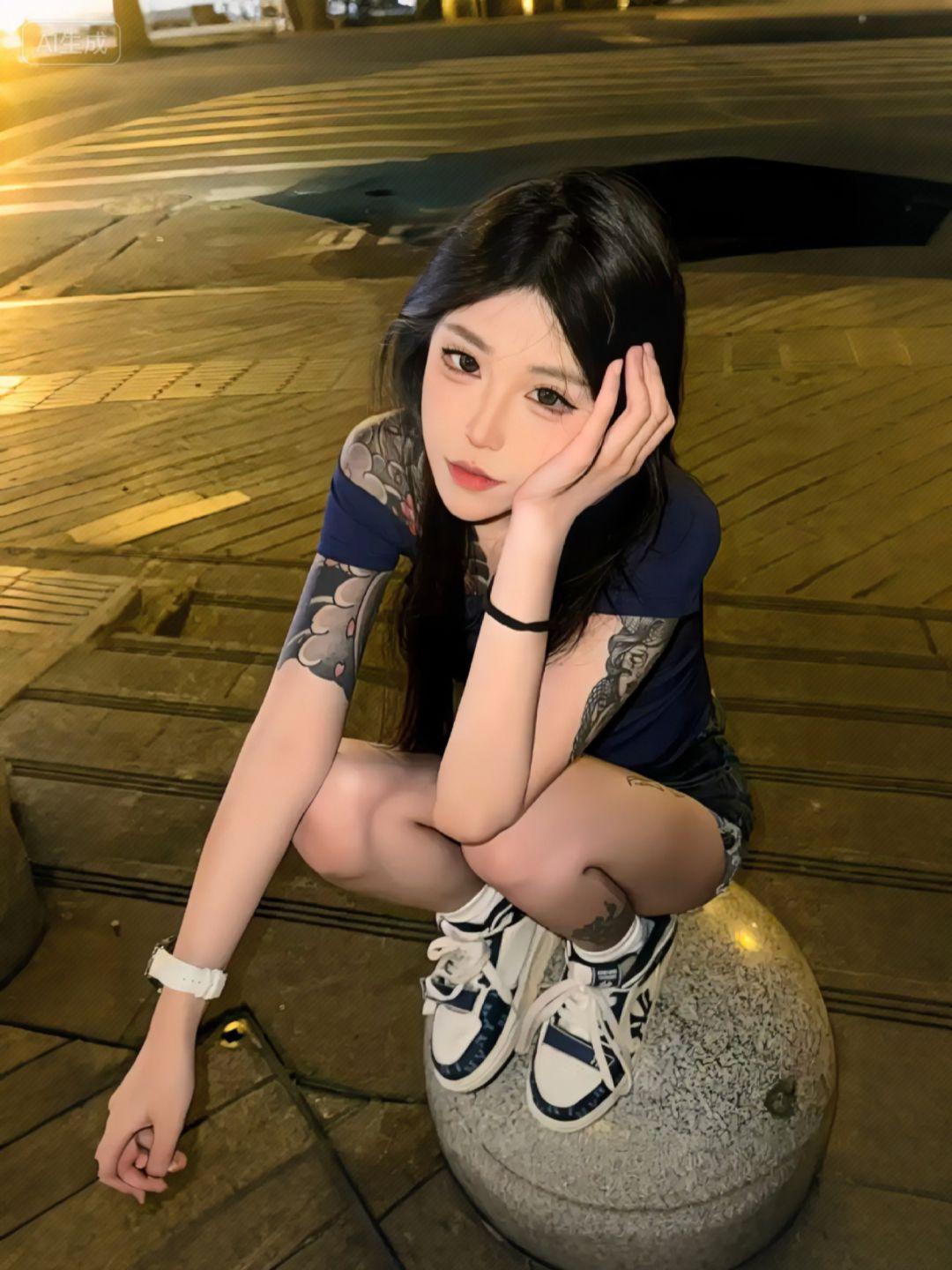 不好好读书 以后只能谈我们这种花臂