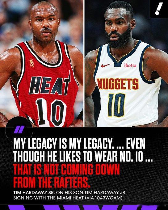 蒂姆哈达威，不让任何人穿他的10号球衣，甚至他儿子……nba