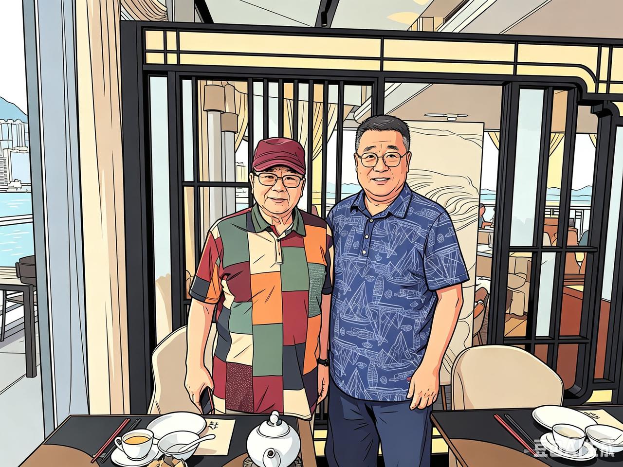 艺术多了不压身
曹丁，上海音乐大指挥，我初中的同班同学，我们在香港又见面了。
他