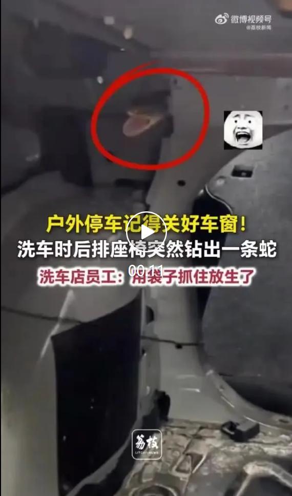 2026 年 7 月 13 日，江苏南京一家洗车店内发生惊险一幕，拍摄者张先生全