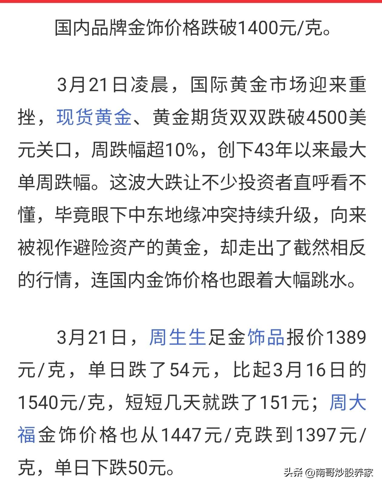 贵金属持续下跌，谁会是最后一批站岗的人？

首先，南哥先说结论。跟风炒作的有钱人