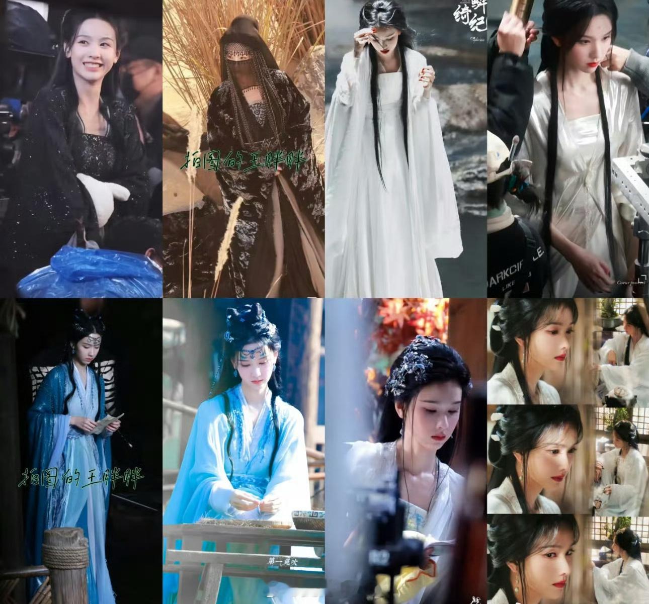 《月鳞绮纪》服装造型真的丰富，女主演之一的才开拍几天就有10套衣服，这个熬夜值了