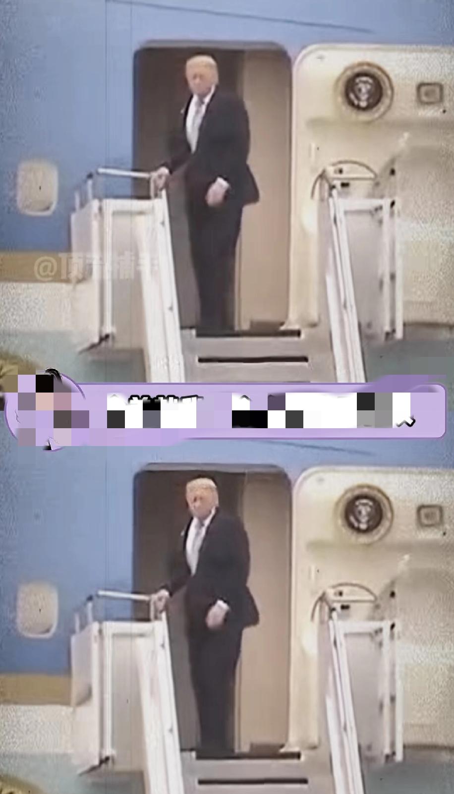 老美来的时候一帮人，回去就特郎普一人，他是来工作的，其他的人是蹭空军一号旅游的。