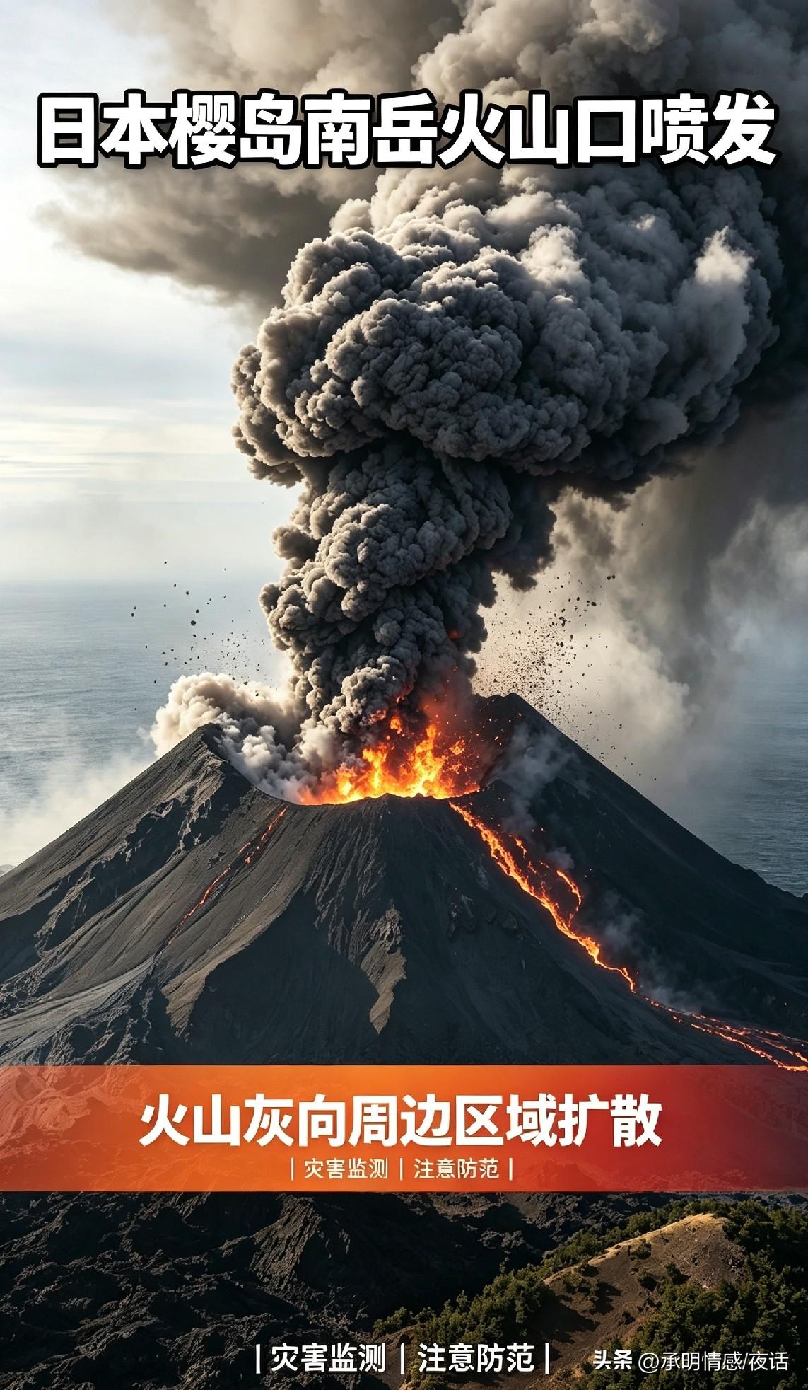 突发！日本樱岛南岳火山口喷发啦
监测消息显示，鹿儿岛樱岛南岳火山口喷发，烟尘往天