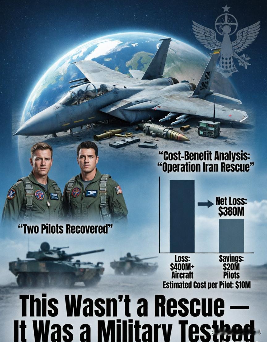 别被特朗普骗了！赔4亿救2名飞行员，根本不是爱兵，是在给伊朗下套！
 
特朗普是