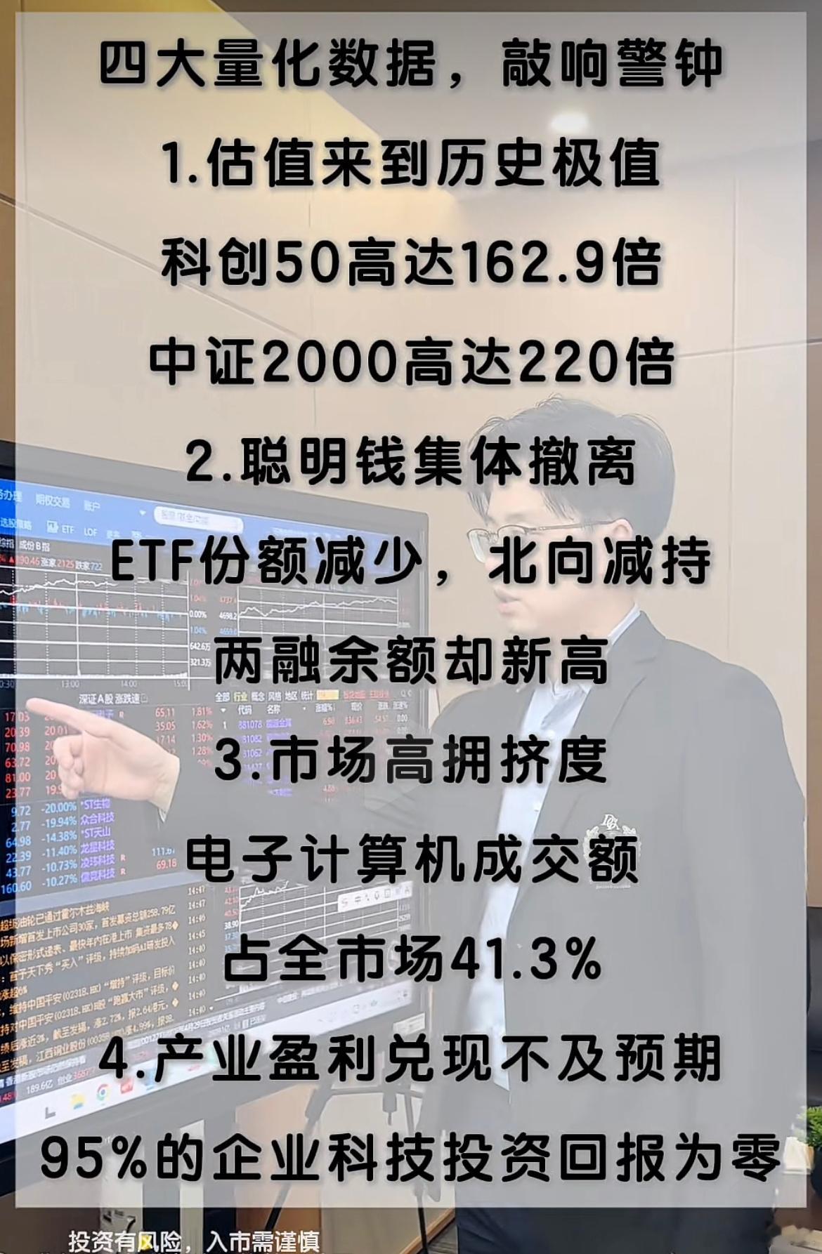 双创AI泡沫确实大！a股