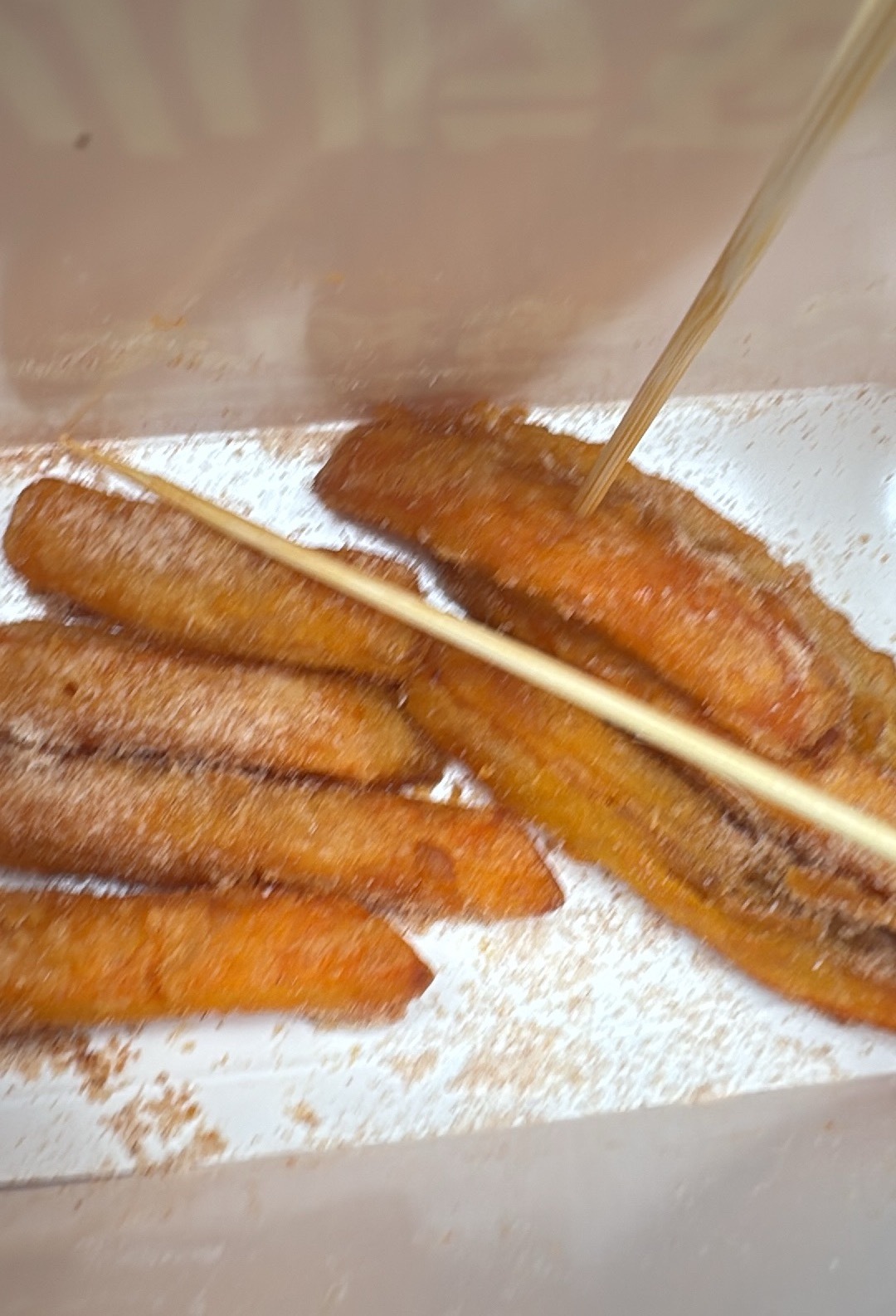 这份甘梅地瓜 其实 是我的 午饭…
