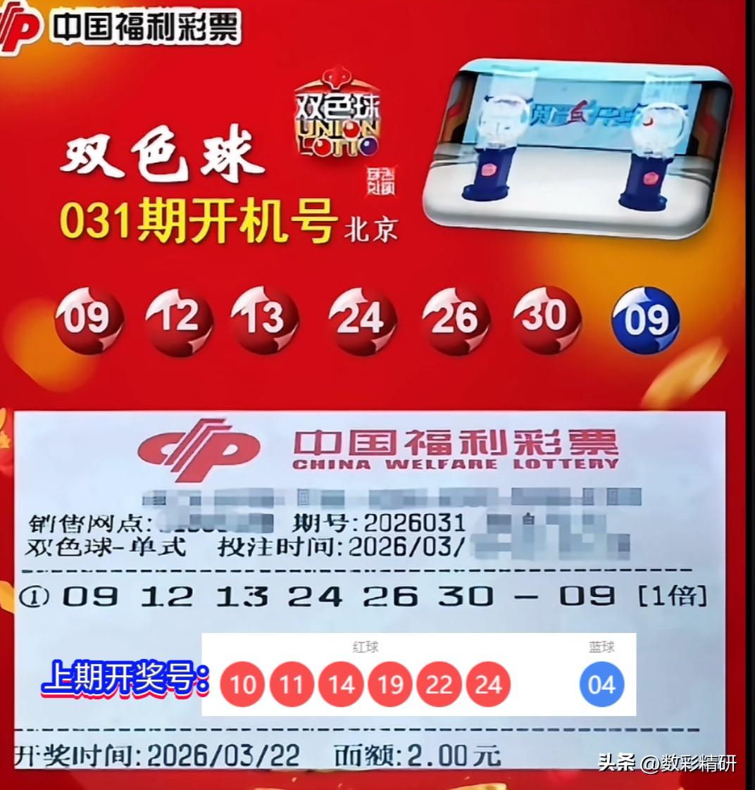 双色球第26030期开奖的余温尚在，第26031期的战鼓已然擂响。本期开机号可谓