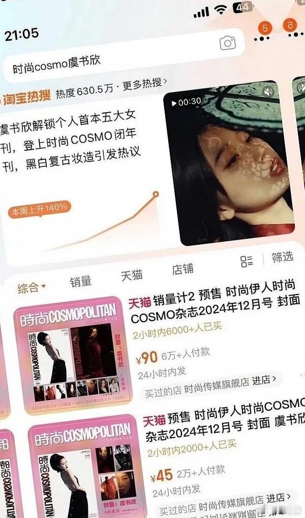 虞书欣杂志人头数8万+，销售额超1000万，有成为顶流的希望吗？ 