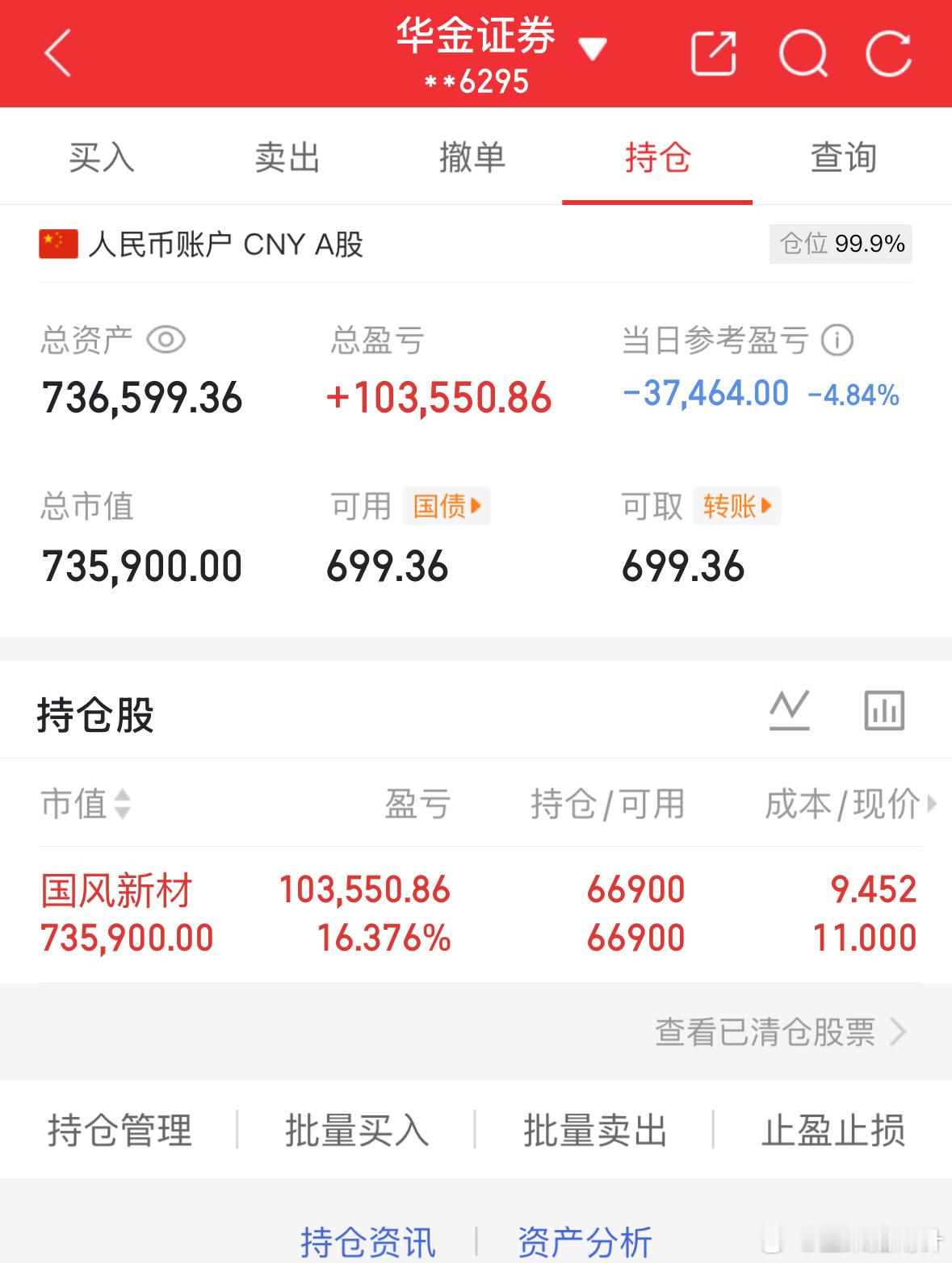 12.26记录炒股第63天（初始50万）总资产：736599当日参考盈亏：-37