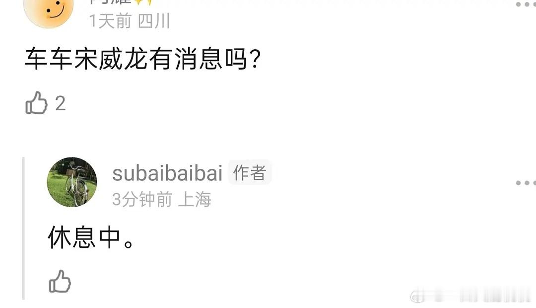 宋威龙休息中孔雀第一季效果好才会拍第二季，辛爽后面先拍电影 