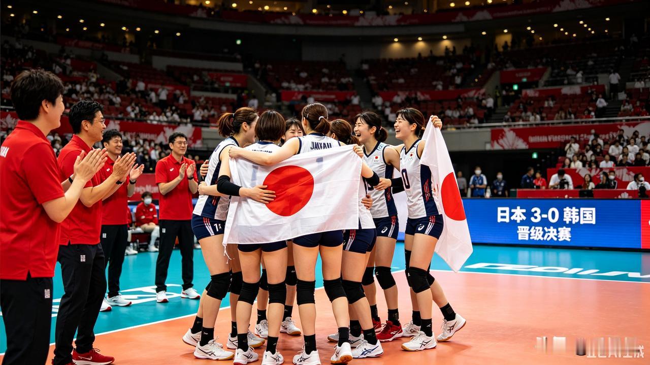 北京时间9月21日，名古屋亚运会女排半决赛，日本女排3‑0横扫韩国，三局比分25