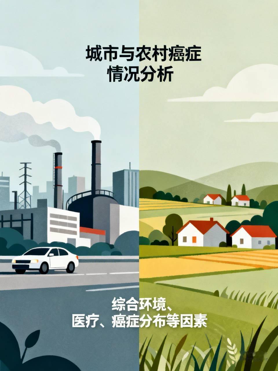 关于城市和农村哪里患癌的人更多，还挺复杂。2016年数据显示，纳入统计的3.8亿