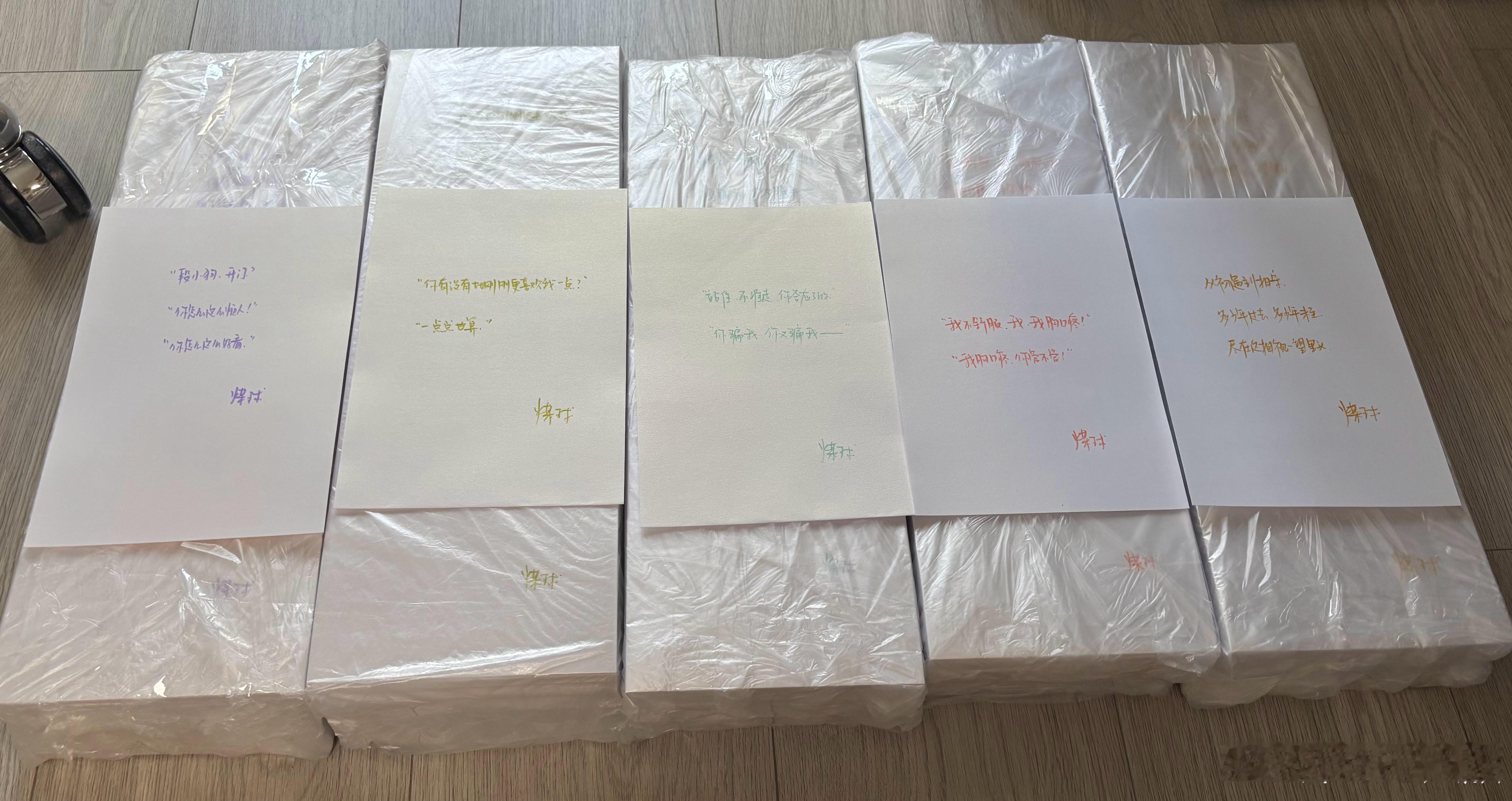 啊啊，都整理好啦，一共五句特签，分别是↓（无先后顺序）“段小狗，开门。”“你怎么
