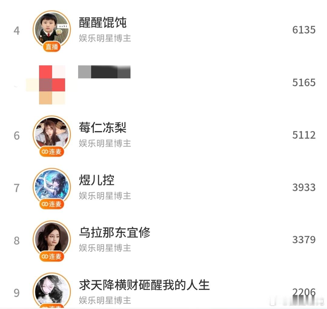 这几个直播间每个账号20热度值做满然后切浩再进来做 