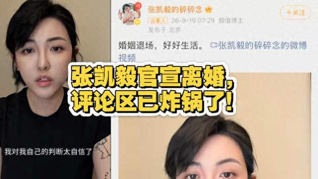 张凯毅哺乳期离婚，黄圣依自比竹子：一个认输，一个重生