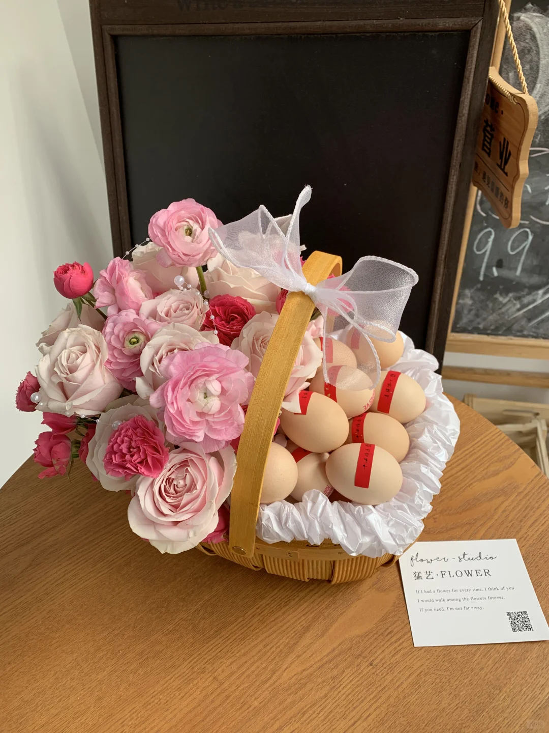 闺蜜生宝宝啦！！！月子鸡蛋花束💐